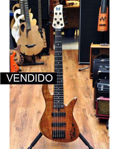 Fodera Emperor Standard Special 6 Koa Hollowbody Limited Edition Doctorbass 2020